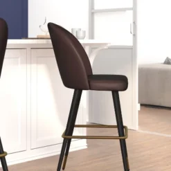 Flash Furniture Lyla Commercial Grade Modern Armless Barstools With Contoured Backrest, Steel Frame And Integrated Footrest - Set Of 2 -Flash Furniture Shop GUEST 4445833d d9b2 413c be9a a6d79b500794