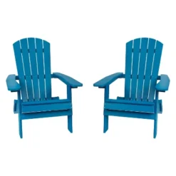 Flash Furniture Set Of 2 Charlestown All-Weather Poly Resin Folding Adirondack Chair -Flash Furniture Shop GUEST 45e1d48c d733 48b6 a2af 9f3b36942fa7