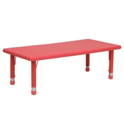 Flash Furniture 24"W X 48"L Rectangular Plastic Height Adjustable Activity Table -Flash Furniture Shop GUEST 468f72fa 4a31 4356 b450 2433e1ffd465