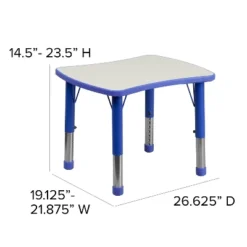 Flash Furniture 21.875"W X 26.625"L Rectangular Plastic Height Adjustable Activity Table -Flash Furniture Shop GUEST 46c6a5ce 072d 42e5 817d 427bf2993bc0