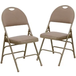 Flash Furniture 2 Pack HERCULES Series Extra Large Ultra-Premium Triple Braced Metal Folding Chair With Easy-Carry Handle -Flash Furniture Shop GUEST 46ca5d02 4078 4978 862b 985a779c9683