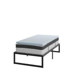 Flash Furniture 14 Inch Metal Platform Bed Frame With 12 Inch Pocket Spring Mattress In A Box And 2 Inch Cool Gel Memory Foam Topper -Flash Furniture Shop GUEST 470dc504 d0d6 424b 972a c05d0260b859