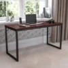 Flash Furniture Modern Commercial Grade Desk Industrial Style Computer Desk Sturdy Home Office Desk - 55" Length
