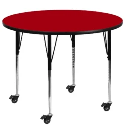 Flash Furniture Mobile 48'' Round Thermal Laminate Activity Table - Standard Height Adjustable Legs -Flash Furniture Shop GUEST 4a9286e9 8dcc 4deb 853a 588e04322fab