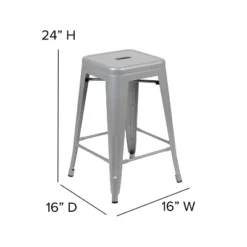 Flash Furniture 24" High Metal Counter-Height, Indoor Bar Stool - Stackable Set Of 4 17 Flash Furniture 24" High Metal Counter-Height, Indoor Bar Stool - Stackable Set Of 4 -Flash Furniture Shop GUEST 4ad1ff18 b031 4cb0 b403 56be08ce21d7