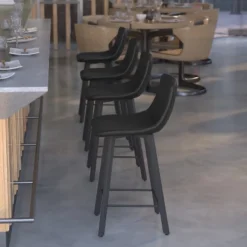 Flash Furniture Caleb Modern Armless 24 Inch Counter Height Stools Commercial Grade With Footrests And Matte Metal Frames, Set Of 2 -Flash Furniture Shop GUEST 4b48d41e e735 4628 99e7 c12948dc9374