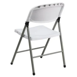 Flash Furniture HERCULES Series White Plastic Folding Chairs | Set Of 2 Lightweight Folding Chairs With Gray Frame -Flash Furniture Shop GUEST 4c05398f 7415 4d25 bba7 e1e3022b91f7
