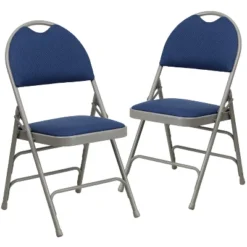 Flash Furniture 2 Pack HERCULES Series Extra Large Ultra-Premium Triple Braced Metal Folding Chair With Easy-Carry Handle -Flash Furniture Shop GUEST 4c0ffeef 5d45 46a8 9da1 86e8c4756066