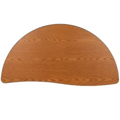 Flash Furniture 47.5" Half Circle Wave Flexible Collaborative Thermal Laminate Activity Table - Height Adjustable Short Legs -Flash Furniture Shop GUEST 4e54209c 5178 4a01 88d4 5b939e82e66f