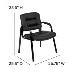 Flash Furniture Darwin Flash Fundamentals Black LeatherSoft Executive Reception Chair With Black Metal Frame -Flash Furniture Shop GUEST 4ee219ba 69cf 4290 8ecd a6217413fcf2