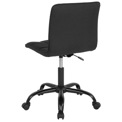 Flash Furniture Sorrento Home And Office Armless Task Office Chair With Tufted Back/Seat 5 Flash Furniture Sorrento Home And Office Armless Task Office Chair With Tufted Back/Seat - Image 5