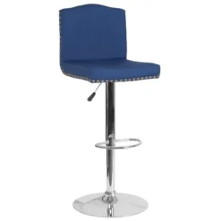 Flash Furniture Bellagio Contemporary Adjustable Height Crown Back Barstool With Accent Nail Trim -Flash Furniture Shop GUEST 509450df 3d3d 4c82 b83b a057602d4c11