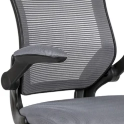 Flash Furniture Mid-Back Mesh Ergonomic Drafting Chair With Adjustable Foot Ring And Flip-Up Arms -Flash Furniture Shop GUEST 52379128 1d8b 4405 b137 0aa8fc478481