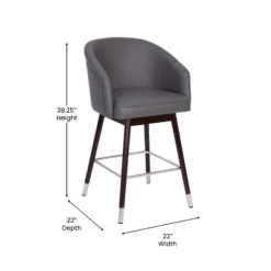 Flash Furniture Margo Commercial Grade Mid-Back Modern Barstool With Beechwood Legs And Curved Back - Set Of 2 -Flash Furniture Shop GUEST 5240ec39 9d88 40b0 8466 d6ac35f84f86