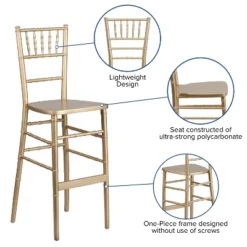 Flash Furniture HERCULES Series Gold Wood Chiavari Barstool -Flash Furniture Shop GUEST 529364eb b857 4779 88e8 452d28f1b0d0