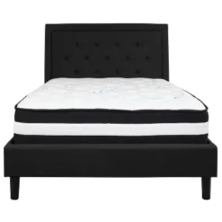 Flash Furniture Roxbury Full Size Tufted Upholstered Platform Bed In Black Fabric With Pocket Spring Mattress 5 Flash Furniture Roxbury Full Size Tufted Upholstered Platform Bed In Black Fabric With Pocket Spring Mattress -Flash Furniture Shop GUEST 52a314e4 7047 4060 bd35 66ac1ea6dbf5