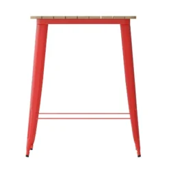 Flash Furniture Declan Commercial Indoor/Outdoor Bar Top Table, 31.5" Square All Weather Poly Resin Top With Steel Base -Flash Furniture Shop GUEST 53cd3b25 8b05 4459 9153 75888e9c6592