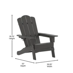 Flash Furniture Newport Adirondack Chair With Cup Holder, Weather Resistant HDPE Adirondack Chair -Flash Furniture Shop GUEST 53d1649c 6fff 4de8 a693 8637ed7304b2