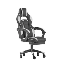 Flash Furniture X40 Gaming Chair Racing Computer Chair With Fully Reclining Back/Arms And Transparent Roller Wheels, Slide-Out Footrest -Flash Furniture Shop GUEST 54974c42 54ad 40cc a6cf dd94edd31d7a