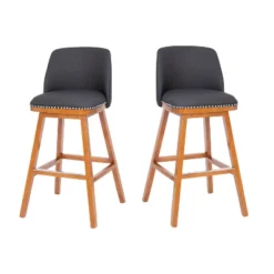 Flash Furniture Julia Set Of 2 Transitional Upholstered Barstools With Nailhead Trim And Solid Wood Frames -Flash Furniture Shop GUEST 54ea1006 d69b 4f09 bbc6 f1d2bc4bbbef