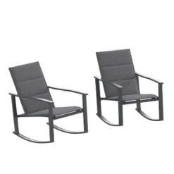 Flash Furniture Brazos Set Of 2 Outdoor Rocking Chairs With Flex Comfort Material And Metal Frame -Flash Furniture Shop GUEST 55452cef af69 47d1 be78 503365398672