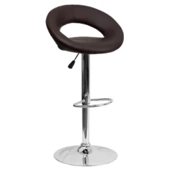 Flash Furniture Contemporary Vinyl Rounded Orbit-Style Back Adjustable Height Barstool With Chrome Base -Flash Furniture Shop GUEST 5559f6ff e1cc 47ea af09 b48c6bd44296