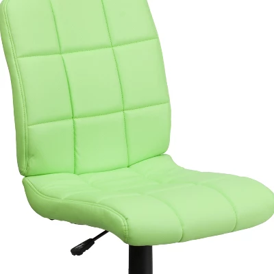Flash Furniture Mid-Back Quilted Vinyl Swivel Task Office Chair 5 Flash Furniture Mid-Back Quilted Vinyl Swivel Task Office Chair - Image 5