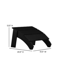 Flash Furniture Sawyer Modern All-Weather Poly Resin Wood Adirondack Ottoman Foot Rest -Flash Furniture Shop GUEST 59785952 5e5d 48c7 9477 96f326d04554