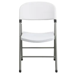 Flash Furniture HERCULES Series White Plastic Folding Chairs | Set Of 2 Lightweight Folding Chairs With Gray Frame -Flash Furniture Shop GUEST 5aff1e4f 53ea 49be a4f2 c6be125b18f5