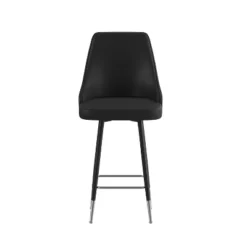 Flash Furniture Shelly Set Of 2 Commercial LeatherSoft Counter Height Bar Stools With Solid Black Metal Frames And Chrome Accented Feet And Footrests 20 Flash Furniture Shelly Set Of 2 Commercial LeatherSoft Counter Height Bar Stools With Solid Black Metal Frames And Chrome Accented Feet And Footrests -Flash Furniture Shop GUEST 5b9423c3 d801 4032 bb9f 3d341f992e2c