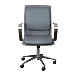 Flash Furniture James Mid-Back Designer Executive Upholstered Office Chair With Brushed Metal Base And Arms 26 Flash Furniture James Mid-Back Designer Executive Upholstered Office Chair With Brushed Metal Base And Arms -Flash Furniture Shop GUEST 5c3bba57 4f9b 491b 9d61 54f88dae8936
