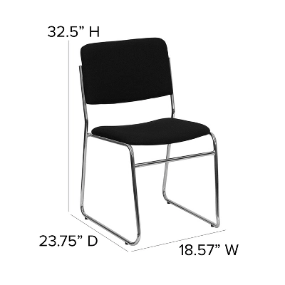Flash Furniture HERCULES Series 500 Lb. Capacity High Density Stacking Chair With Sled Base 3 Flash Furniture HERCULES Series 500 Lb. Capacity High Density Stacking Chair With Sled Base - Image 3