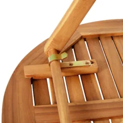 Flash Furniture Indoor/Outdoor Acacia Wood Folding Table And 2 Chair Bistro Set In Natural -Flash Furniture Shop GUEST 5c91373e 5cf6 4324 a6d8 4d874c6de403