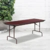 Flash Furniture 6-Foot High Pressure Mahogany Laminate Folding Banquet Table