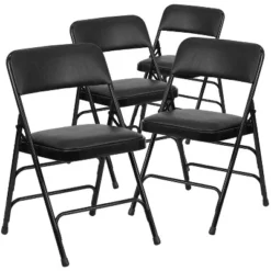 Flash Furniture 4 Pack HERCULES Series Curved Triple Braced & Double Hinged Upholstered Metal Folding Chair 25 Flash Furniture 4 Pack HERCULES Series Curved Triple Braced & Double Hinged Upholstered Metal Folding Chair -Flash Furniture Shop GUEST 5f545390 ff5f 494f b971 3842c792c6ae
