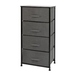 Flash Furniture 4 Drawer Wood Top Cast Iron Frame Vertical Storage Dresser With Easy Pull Fabric Drawers -Flash Furniture Shop GUEST 605436fc 02cf 457f b08d 929250c8b325