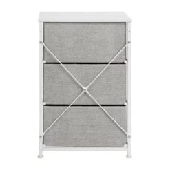 Flash Furniture 3 Drawer Wood Top Cast Iron Frame Vertical Storage Dresser With Easy Pull Fabric Drawers -Flash Furniture Shop GUEST 60ccd6d3 4b0c 4cc0 a82a 444a87de0a71