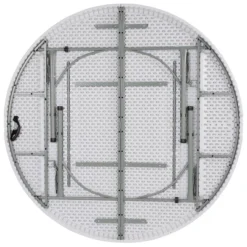 Flash Furniture 6-Foot Round Bi-Fold Granite White Plastic Banquet And Event Folding Table With Carrying Handle -Flash Furniture Shop GUEST 6158d940 a7dd 4f46 80f8 8f38673d4907