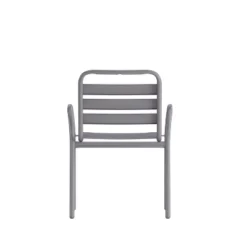 Flash Furniture Lila Commercial Metal Indoor-Outdoor Restaurant Stack Chair With Metal Triple Slat Back And Arms -Flash Furniture Shop GUEST 621d746a 0d0b 4ba5 a5a2 6c797369f9b6