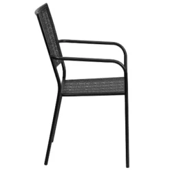 Flash Furniture Commercial Grade Indoor-Outdoor Steel Patio Arm Chair With Square Back -Flash Furniture Shop GUEST 62ac4cef 351c 4359 b622 16e9b267b930