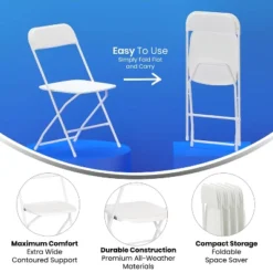 Flash Furniture Hercules™ Big And Tall Commercial Folding Chair - Extra Wide 650LB. Capacity - Durable Plastic - 4-Pack -Flash Furniture Shop GUEST 62ec50f0 960a 4fd5 b9de 4f6daff5891e