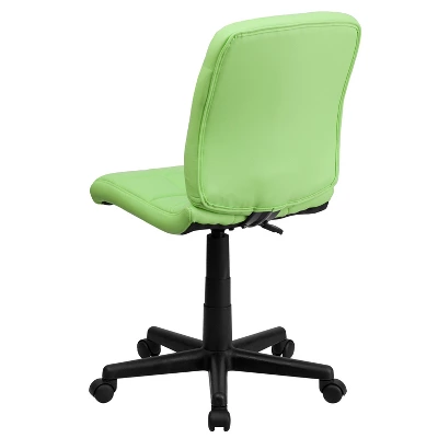 Flash Furniture Mid-Back Quilted Vinyl Swivel Task Office Chair 6 Flash Furniture Mid-Back Quilted Vinyl Swivel Task Office Chair - Image 6