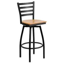 Flash Furniture Black Ladder Back Swivel Metal Barstool -Flash Furniture Shop GUEST 6399ba8b 7471 4b7a 8d46 2824dcc238fa