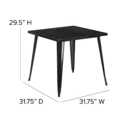 Flash Furniture Commercial Grade 31.75" Square Metal Indoor-Outdoor Table 10 Flash Furniture Commercial Grade 31.75" Square Metal Indoor-Outdoor Table -Flash Furniture Shop GUEST 656fcd8d c392 43cd ba90 83360589e584