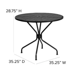Flash Furniture Oia Commercial Grade 35.25" Round Indoor-Outdoor Steel Patio Table Set With 4 Round Back Chairs 19 Flash Furniture Oia Commercial Grade 35.25" Round Indoor-Outdoor Steel Patio Table Set With 4 Round Back Chairs -Flash Furniture Shop GUEST 65739b22 0806 4f82 a0bb d5ef3070203e