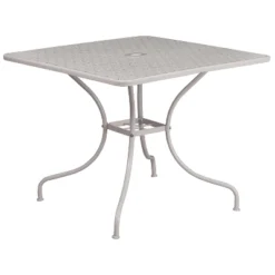 Flash Furniture Oia Commercial Grade 35.5" Square Indoor-Outdoor Steel Patio Table With Umbrella Hole -Flash Furniture Shop GUEST 6577f716 fbfa 4a4f 994b 8f4f4013be9a