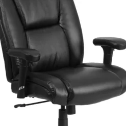 Flash Furniture HERCULES Series Big & Tall 400 Lb. Rated Black LeatherSoft Ergonomic Task Office Chair With Chrome Base And Adjustable Arms -Flash Furniture Shop GUEST 660ad685 16ae 4a73 8a58 4b8c860e59b3