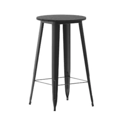 Flash Furniture Declan Commercial Indoor/Outdoor Bar Top Table, 23.75" Round All Weather Poly Resin Top With Steel Base -Flash Furniture Shop GUEST 665a5858 1af9 4d1e a1dc 9a0105024852