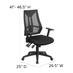 Flash Furniture High Back Black Mesh Multifunction Swivel Ergonomic Task Office Chair With Adjustable Arms -Flash Furniture Shop GUEST 6698e1fd ef17 4e0e 9a55 5fec7d0b5c86