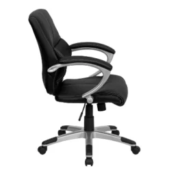 Flash Furniture Bodie Mid-Back Black LeatherSoft Contemporary Swivel Manager's Office Chair With Arms -Flash Furniture Shop GUEST 66dcf301 e20a 42ec a8f5 bdabb0382316